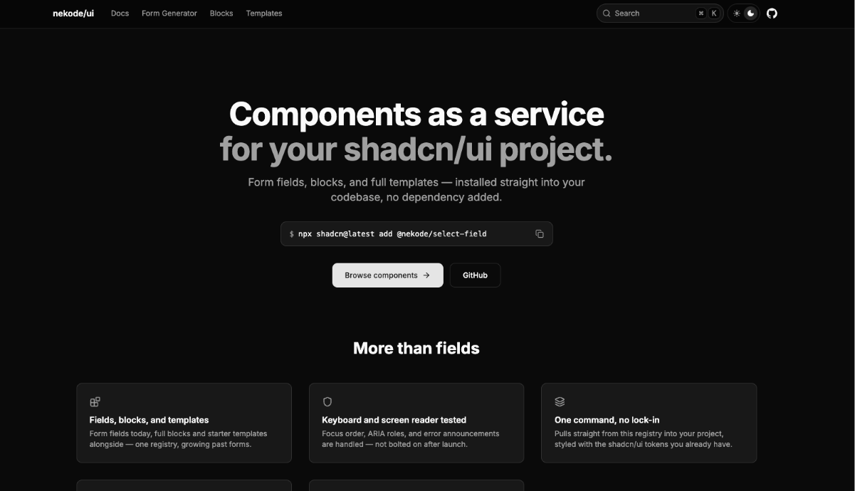 Nekode UI: Modern React UI Components